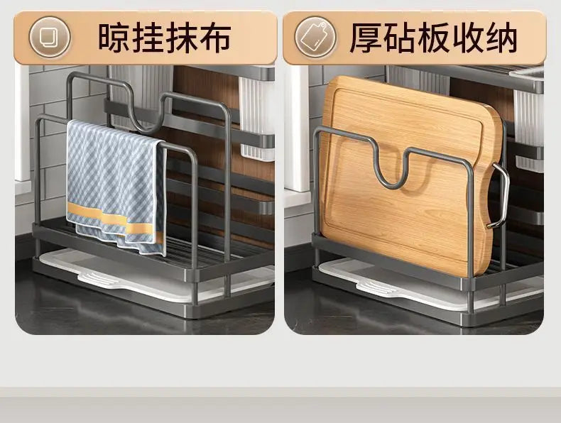 Kitchen knife holder, chopstick cage, storage rack, household multifunctional countertop,