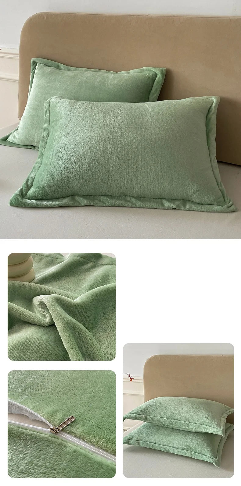 Solid Color Pillows Cover Velvet Warm Pillow Cases