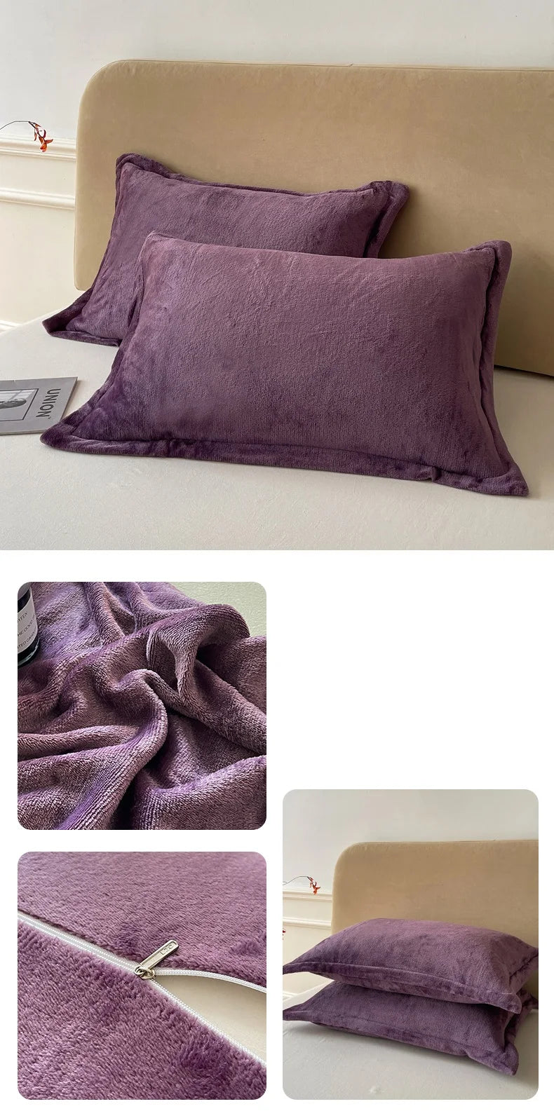 Solid Color Pillows Cover Velvet Warm Pillow Cases