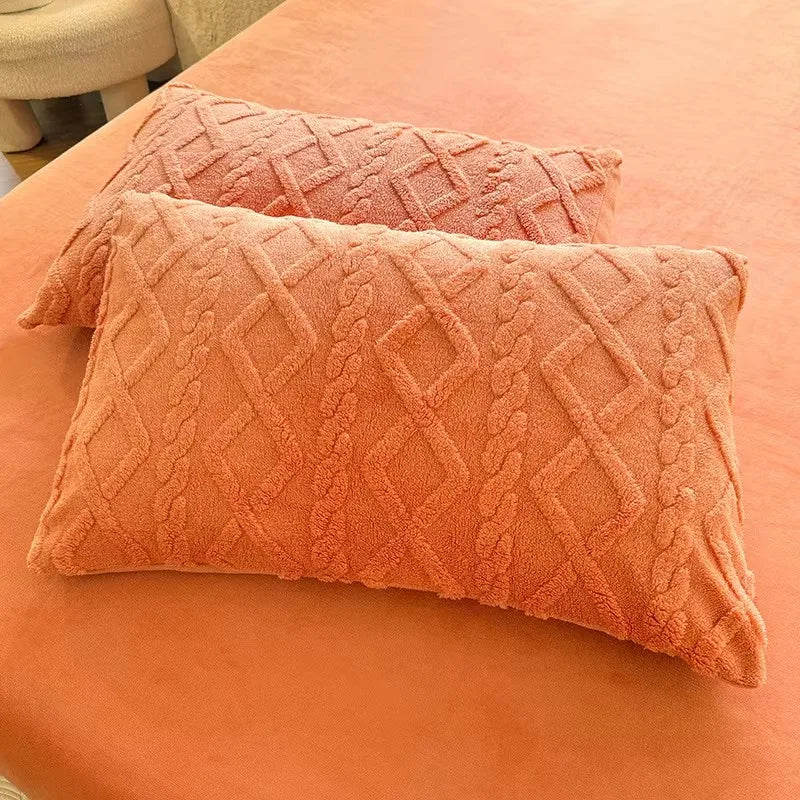 2pcs Pillowcase  Velvet Pillow Cover