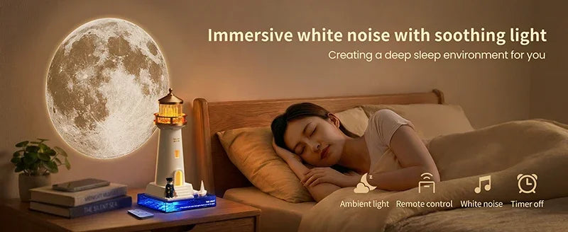 Lighthouse Moon Projection Light Breathing Light Moonlight Prejection