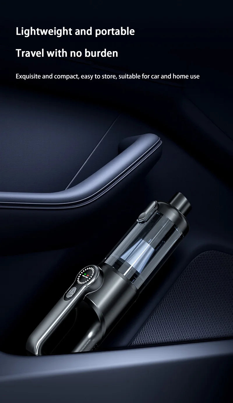 Car vacuum cleaner wireless one-button dust dump high-power portable