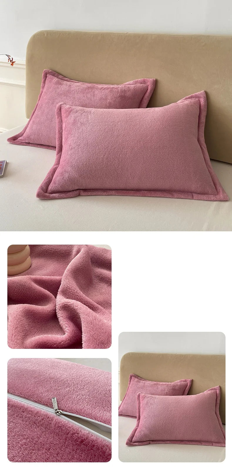 Solid Color Pillows Cover Velvet Warm Pillow Cases