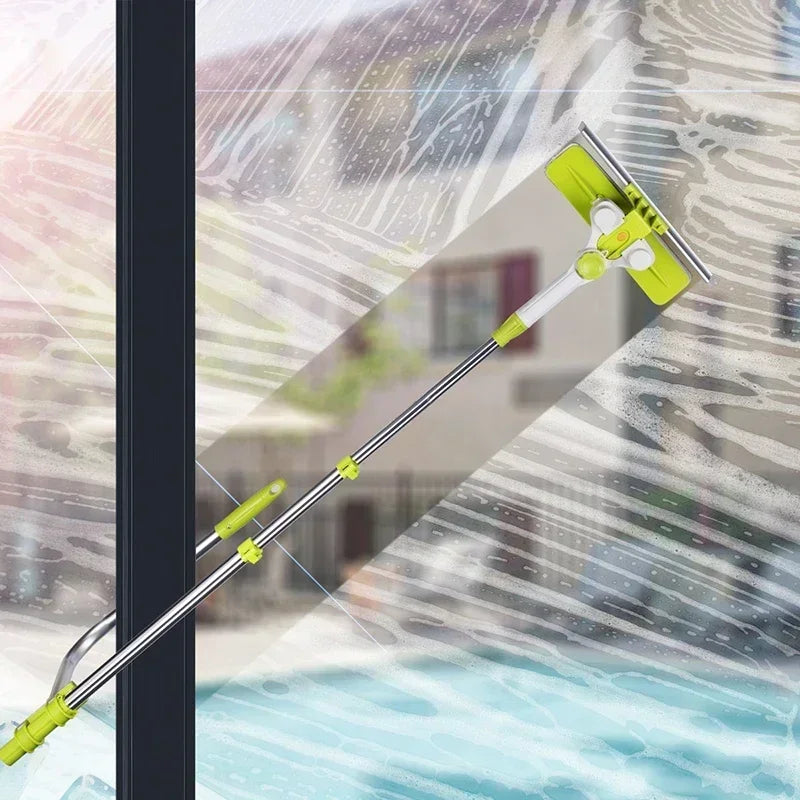 Hot Upgraded Telescopic High-rise Glass Cleaner Brush for Washing Window Dust