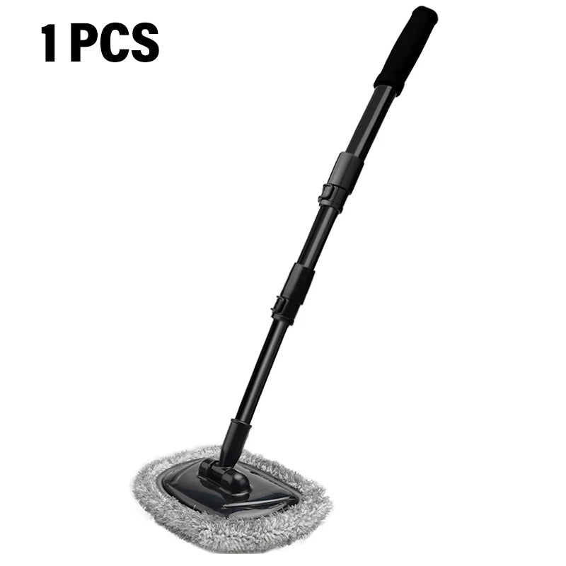 Telescoping Long Handle Cleaning Mop Retractable Bent Bar Car Wash