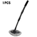 Telescoping Long Handle Cleaning Mop Retractable Bent Bar Car Wash